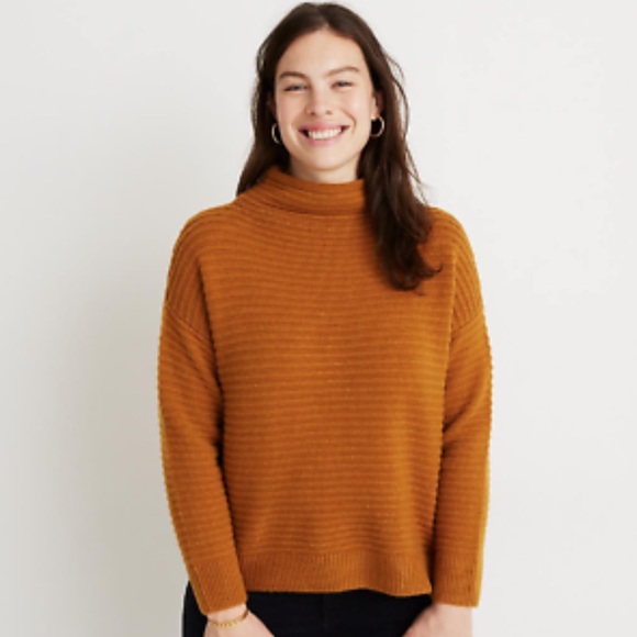 Madewell Sweaters - Madewell Belmont Mock Neck Sweater in Coziest Yarn Size Large
